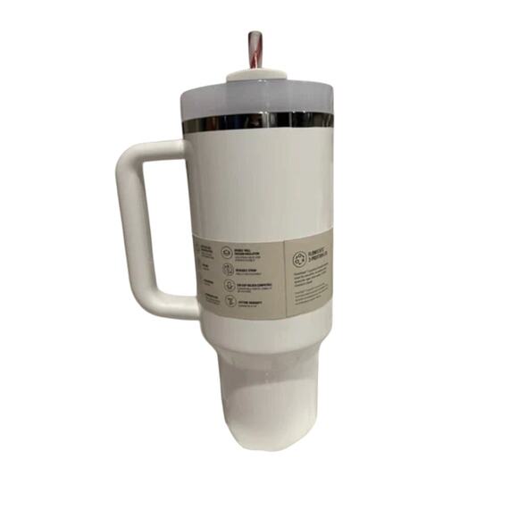 NEW Stanley The Quencher H2.0 Flowstate™ Tumbler | 40 OZ Mistletoe Twist White - Picture 7 of 8